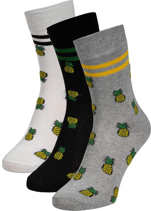 Produktbild Mister Tee Socken Recycled Yarn Pineapple 3-Pack (3er Pack, 35 - 38)