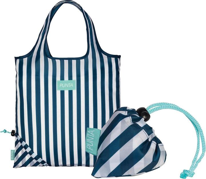 Actual product image Punta Folding shopper striped12l