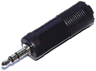 E+P GS 32 3,5mm Stereo (M) 6,35 Stereo (F) Zwart Kabel Interface/Adapter