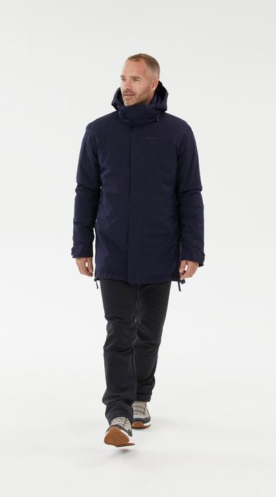 Produktbild Quechua Parka Winterjacke Herren warm bis -10 °C wasserdicht Winterwandern - SH500 blau (M)