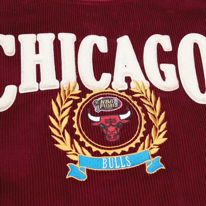 Produktbild Mitchell & Ness M&N Varsity Kord Sherpa College Jacke - Chicago Bulls - L (L)