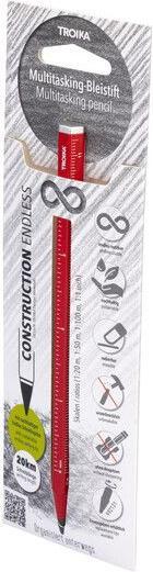 Image du produit Troika CONSTRUCTION ENDLESS Crayon sans fin, rouge (HB)