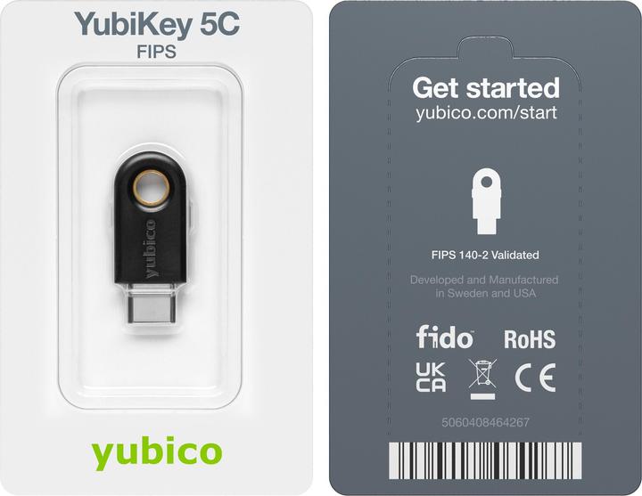 Image du produit Yubico YubiKey 5C FIPS (USB-C)