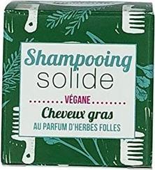 Lamazuna Festes Shampoo für fettendes Haar Spirulina & grüne Tonerde - 70ml - (70 ml, Festes Shampoo)