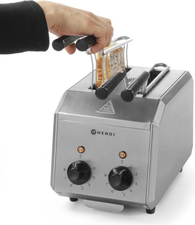Actual product image Hendi Sandwich Toaster Stainless Steel 2-Piece 230V 12