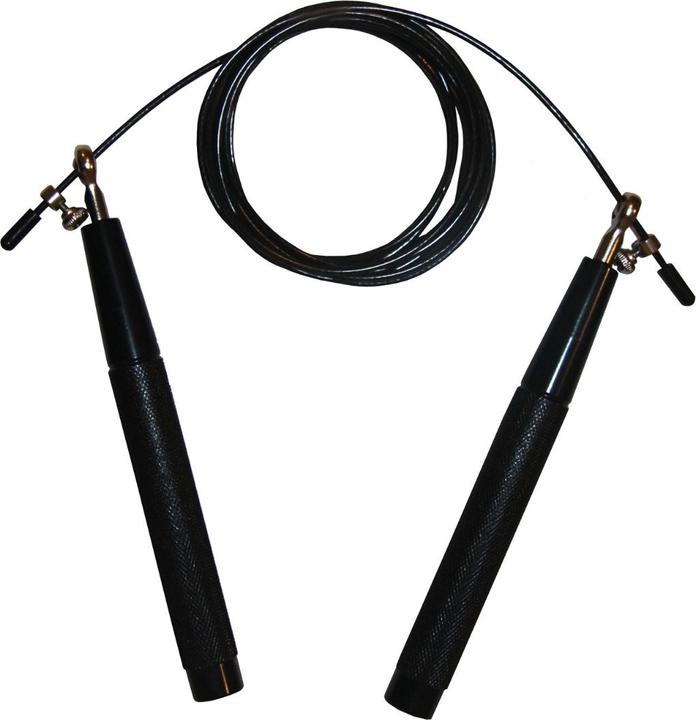 Image du produit Fitness First Pro corde à sauter réglable en acier noir (304 cm)