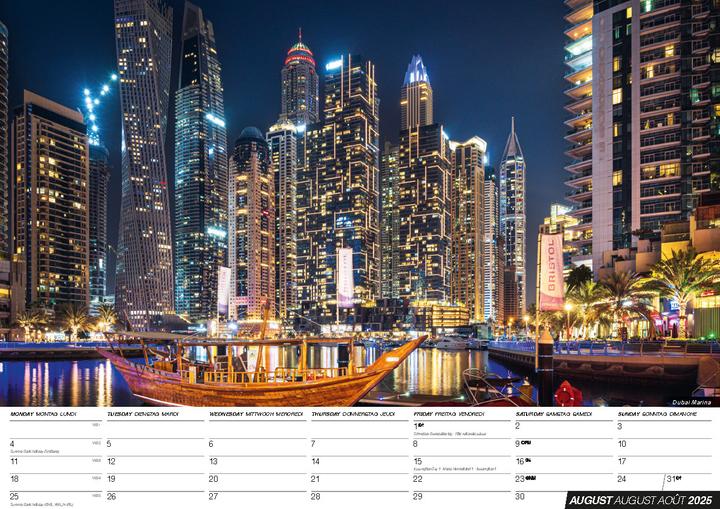 Produktbild Dubai 2025 Offizieller Kalender (Harter Einband, Deutsch)