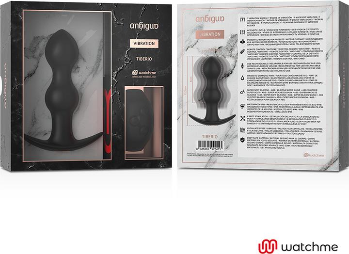 Actual product image Anbiguo Ambiguo Watchme Remote Control Plug Tiberio Anal Vibrator