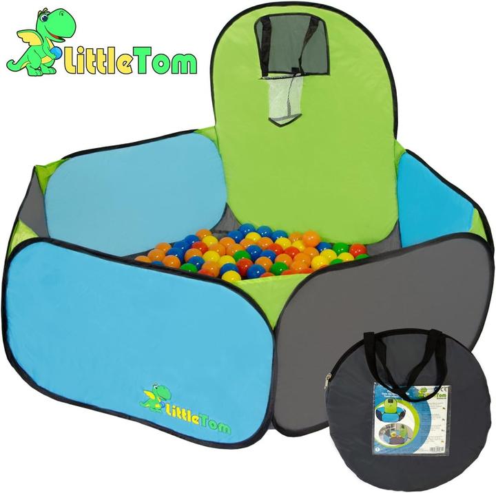 Actual product image LittleTom 16016 Bällebad mit Basketballkorb und 200 Bällen