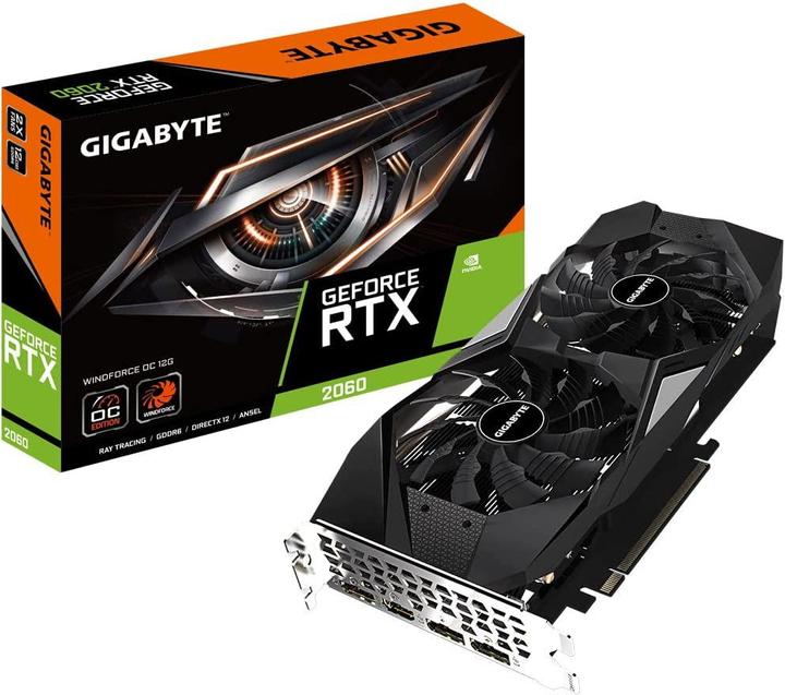 Actual product image Gigabyte GeForce RTX 2060 12GB Windforce OC (12 GB)