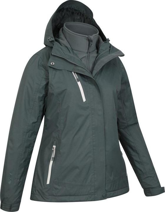 Actual product image Mountain Warehouse Womens/Ladies Bracken Extreme 3 in 1 Waterproof Jacket (36 D)