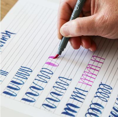 Actual product image Online Callibrush Handlettering (Multicoloured, 5 x)
