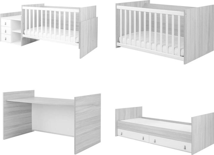 Actual product image Kikkaboo Babybett Lorena 4 in 1 Kommode (60 x 120 cm)