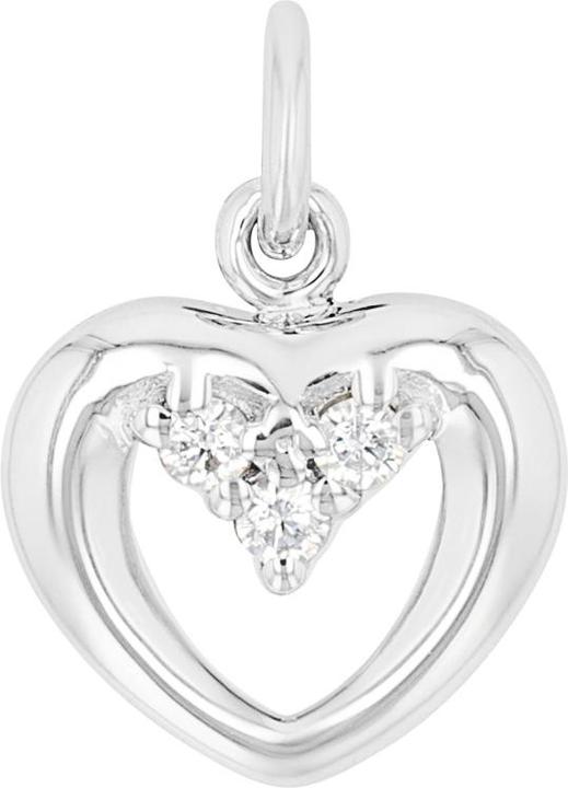 Image du produit Amor Pendentif pour femme, argent sterling 925, zirconium synth. | coeur (Argent 925)