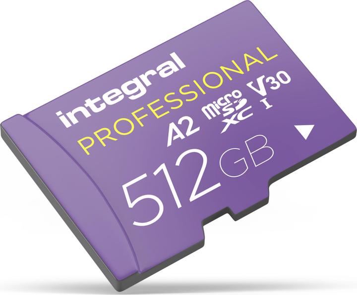SDXC Micro 512 GB U3 V30 A2 (512 GB, microSD, U3, UHS-I)