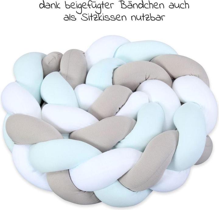 Image du produit Tobi Serpent à nid tressé grand blanc/beige/aqua