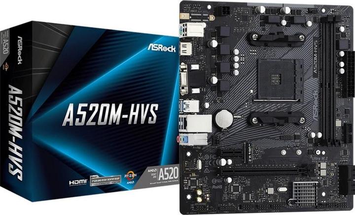 Produktbild AsRock A520M-HVS (AM4, AMD A520, mATX)