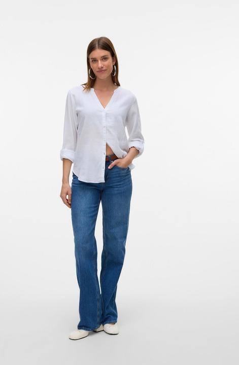 Produktbild Vero Moda Vmlinn Ls V-Neck Shirt Wvn Noos (L)