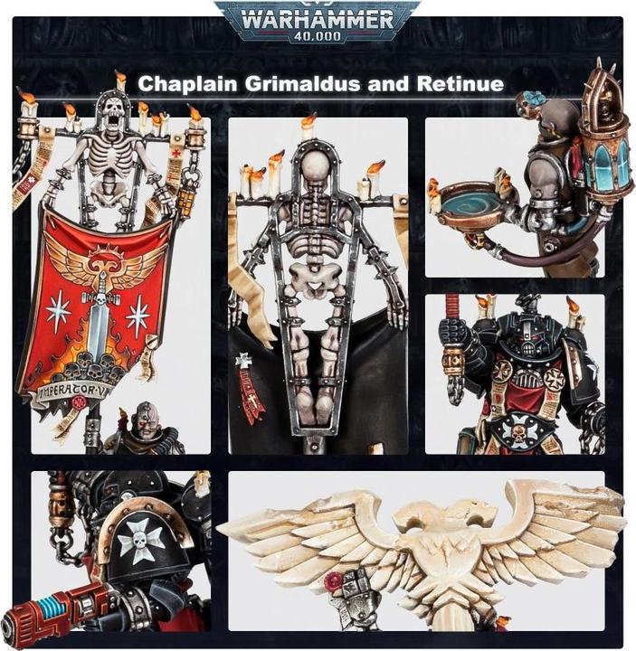 Image du produit Games Workshop Chaplain Grimaldus & Retinue (Matières plastiques)