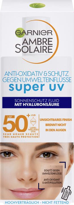 Garnier Ambre Solaire Sensitive expert+ Anti-Oxidative Super UV (Sun cream face, SPF 50+, 40 ml, 150 g)