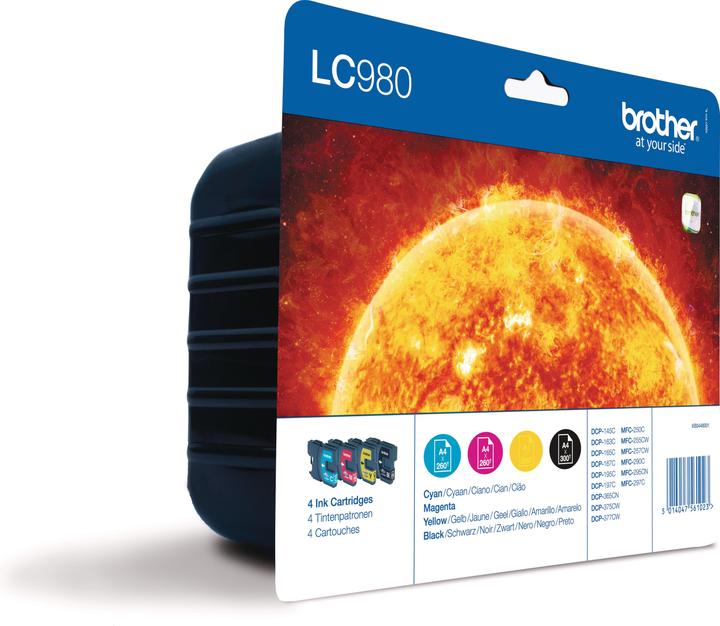 Produktbild Brother LC-980 Value Pack (M, BK, C, Y)