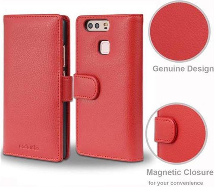 Produktbild Cadorabo Book mit 3 Kartenfächer Cover (Huawei P9)