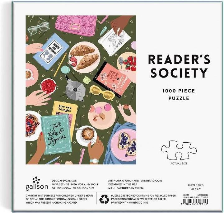 Produktbild Abrams & Chronicle Reader's Society 1000 Piece Puzzle in Square Box (1000 Teile)