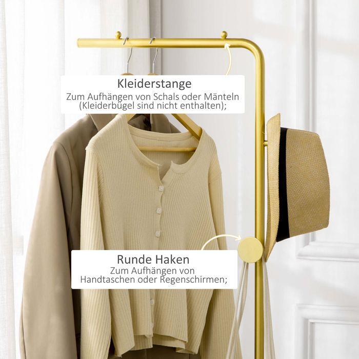 Immagine prodotto Swisshandel24 Garderobenständer Kleiderständer mit Haken Garderobe für Kleidung, Hüte