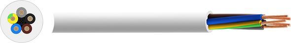 Image du produit RND Electronics Câble d'alimentation YY 5x 1.5mm² Cuivre Non blindé 500V 50m Blanc (50 m)