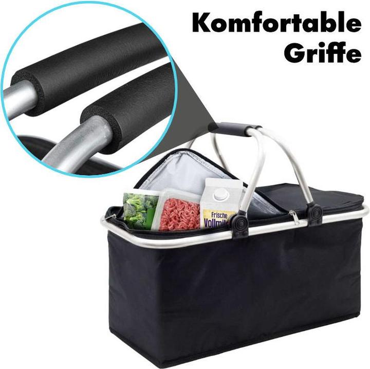 Actual product image Hermex Shopping Basket Carry Basket Cooler Bag Picnic Basket (25 l)
