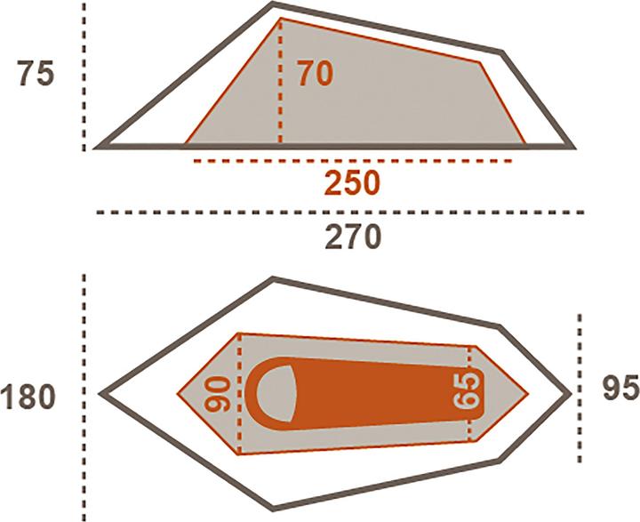 Productafbeelding Grand Canyon Richmond 1 (Tunnel tent, 1.70 kg, 1 persoon)