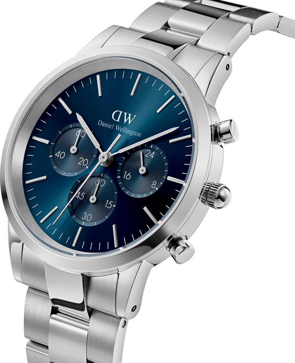 Produktbild Daniel Wellington Iconic Chronograph Link Silver Arctic Sunray (Chronograph, 42 mm)