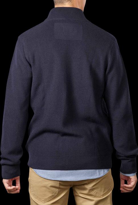 BRAX Johnny Zip Cardigan Navy
