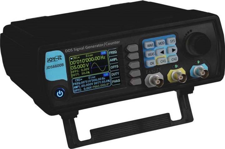 Productafbeelding Joy-it JT-JDS6600-B Signaalgenerator 0Hz - 60MHz 2-kanaals driehoek, Lorentz-curve, puls, ruis, rach (Frequentieteller)
