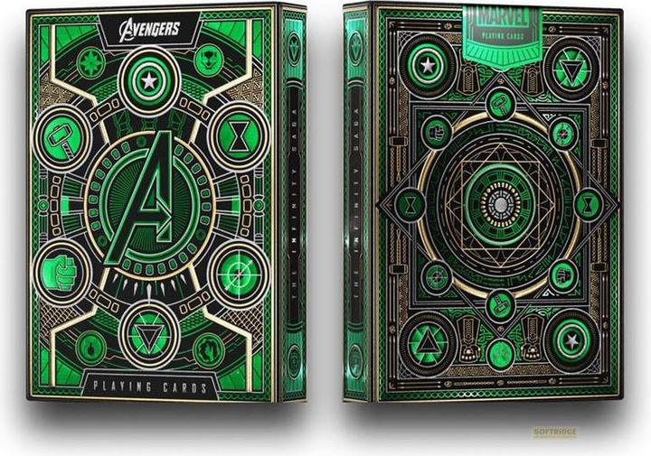 Image du produit Theory11 Avengers - The Infinity Saga Cartes à jouer Version verte (Anglais)