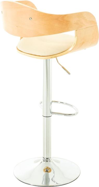 Image du produit CLP Lot de 2 tabourets de bar Kingston en similicuir, natura/crème