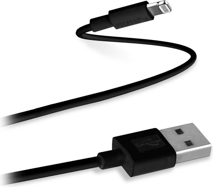 Produktbild T'nB Lightningkabel 2 Meter schwarz (USB 1.0)