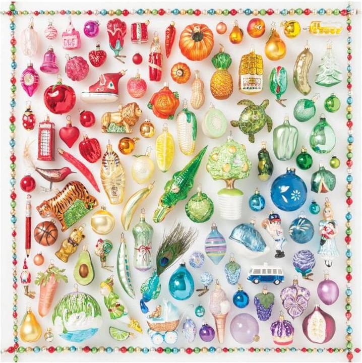 Actual product image Abrams & Chronicle 51745 - Rainbow Ornaments - Puzzle, 500 pieces (500 pieces)