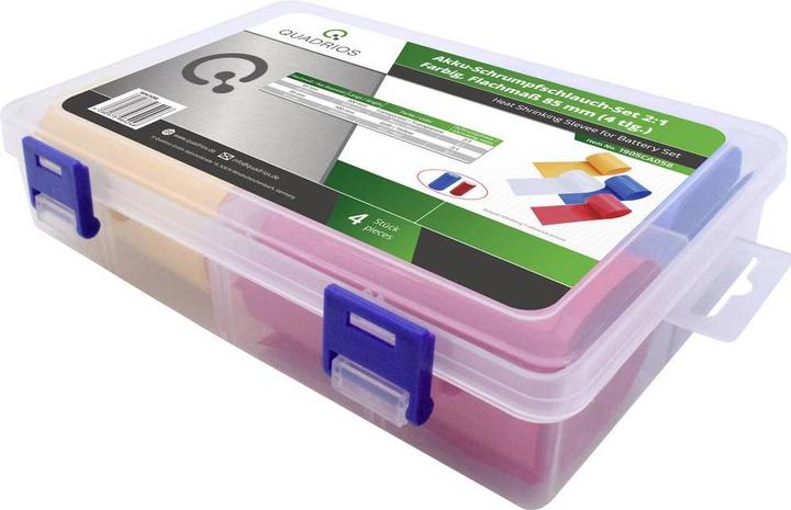 Actual product image Quadrios Battery shrink tubing set 21 flat size (4 x)