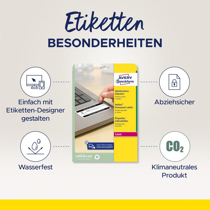 Produktbild Avery Abziehsichere Etiketten