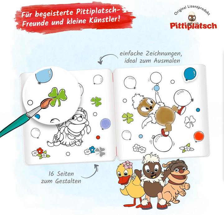 Immagine prodotto Il nostro libro da colorare di Sandman Libro da colorare con adesivi Pittiplatsch