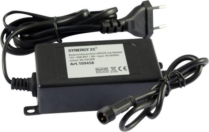 Actual product image Synergy 21 LED recessed floor spotlight ARGOS with power supply unit 12V / 30W IP67