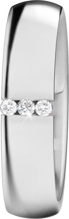 Produktbild Xen Bandring Kanal quer mit 3 Brillanten 0,06 ct TW/SI pol. (54)