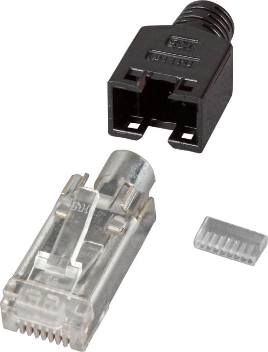 Immagine prodotto EFB Elektronik Produttore: HIROSE RJ45 Hirose plug STP, TM11 nero, 50 pezzi, 3 elementi, Cat.5e Fino a 100 MH...