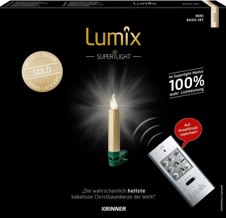 Produktbild Krinner LED Christbaumkerze Superlight Starter-Set (12 x)