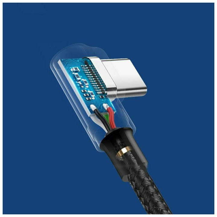 Actual product image Ugreen USB-C angled to USB-A 2.0 angled 3A data cable (2 m, USB 3.0)
