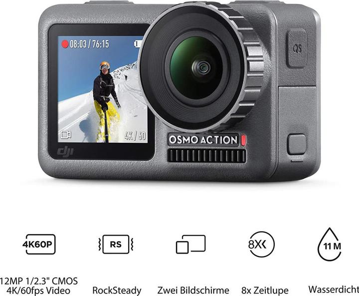 Image du produit DJI Osmo Action (60p, Bluetooth, WiFi)