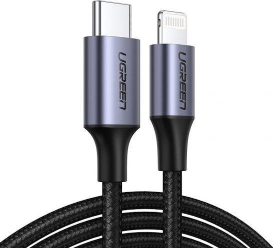 Immagine prodotto Ferryxpress UGREEN Cavo da USB-C a Lightning, custodia in alluminio, intrecciato, 1 m - (1 m)