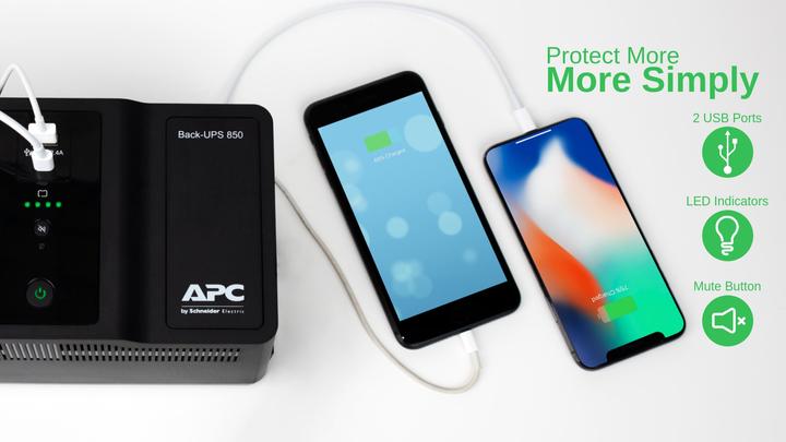 Image du produit APC BE850G2-GR (850 VA, 520 W, Standby Onduleur)