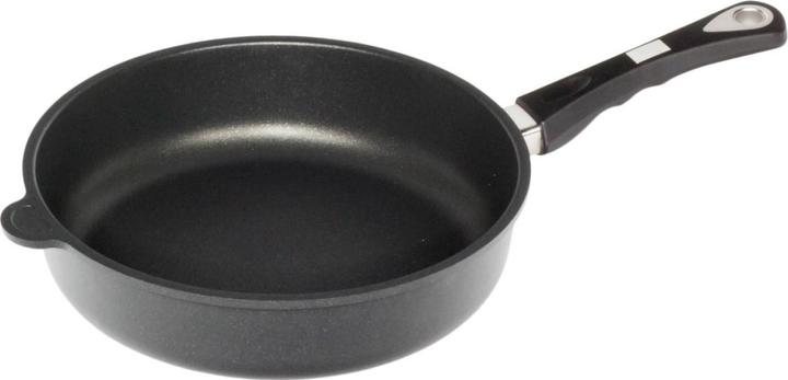 Actual product image AMT Induction frying pan D28cm, H7cm, stainless steel handle (28 cm, Frying pan, Stainless steel)